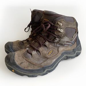 Keen Durand‎ II Boots Men's 11.5 Brown Waterproof Mid Top Hiking USA Made*